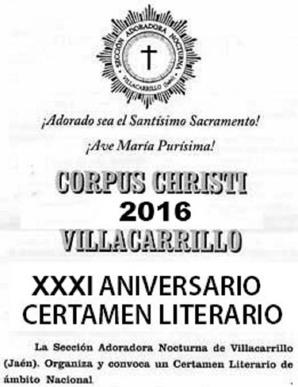 XXXI CERTAMEN LITERARIO CORPUS CHIRSTI DE VILLACARRILLO