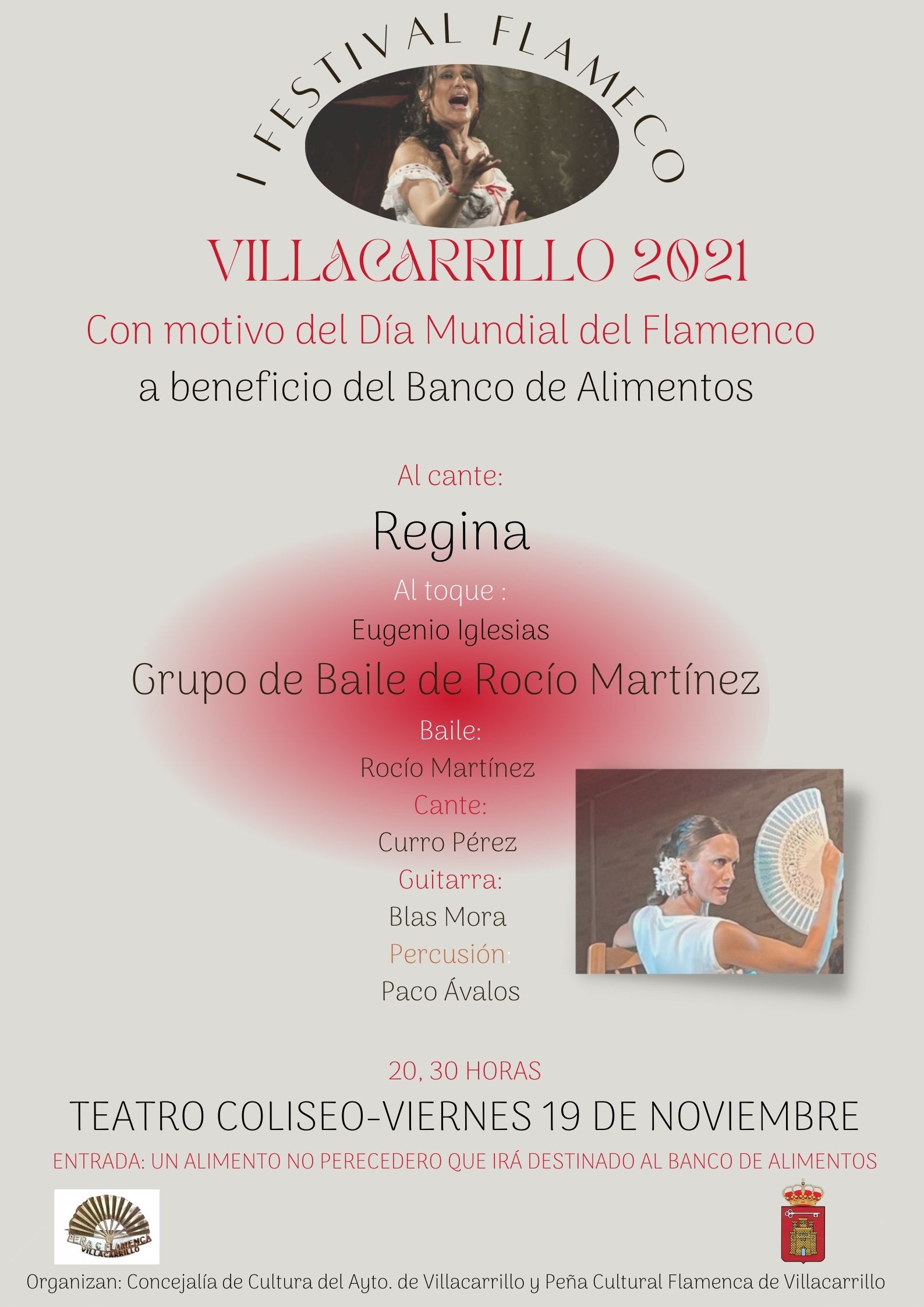 Villacarrillo celebrará el Día Mundial del Flamenco a lo grande y a beneficio del Banco de Alimentos