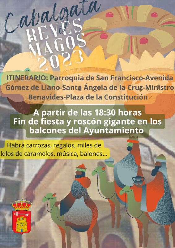 Cabalgata de Reyes Magos 2023. Itinerario