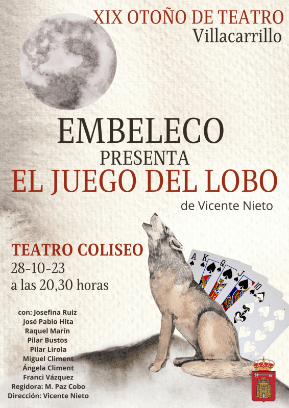 Embeleco presenta una nueva obra de Vicente Nieto: El juego del lobo