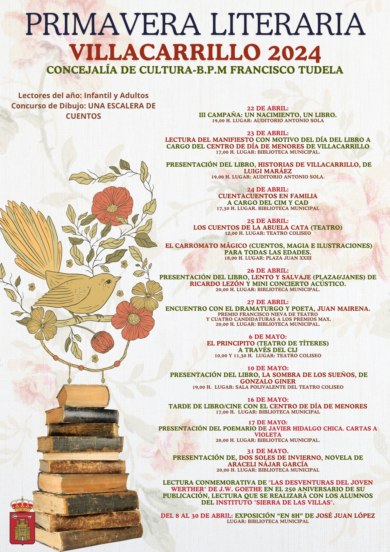 Presentamos una INMENSA Primavera Literaria en Villacarrillo