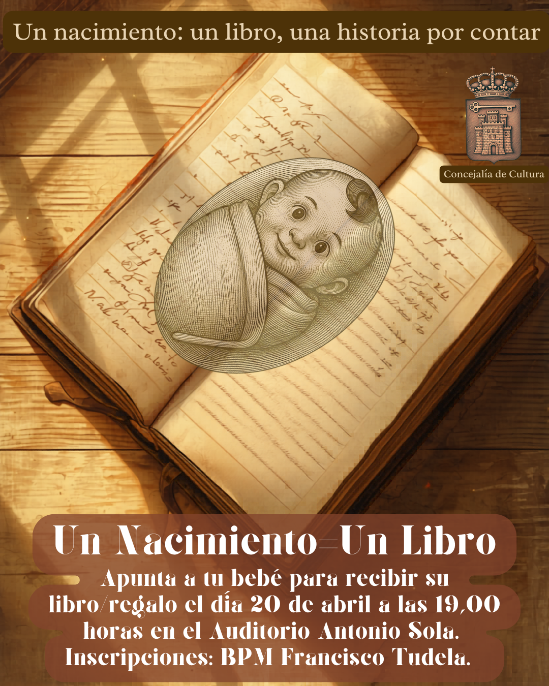 Villacarrillo le da la bienvenida a los bebés con motivo del Día del Libro