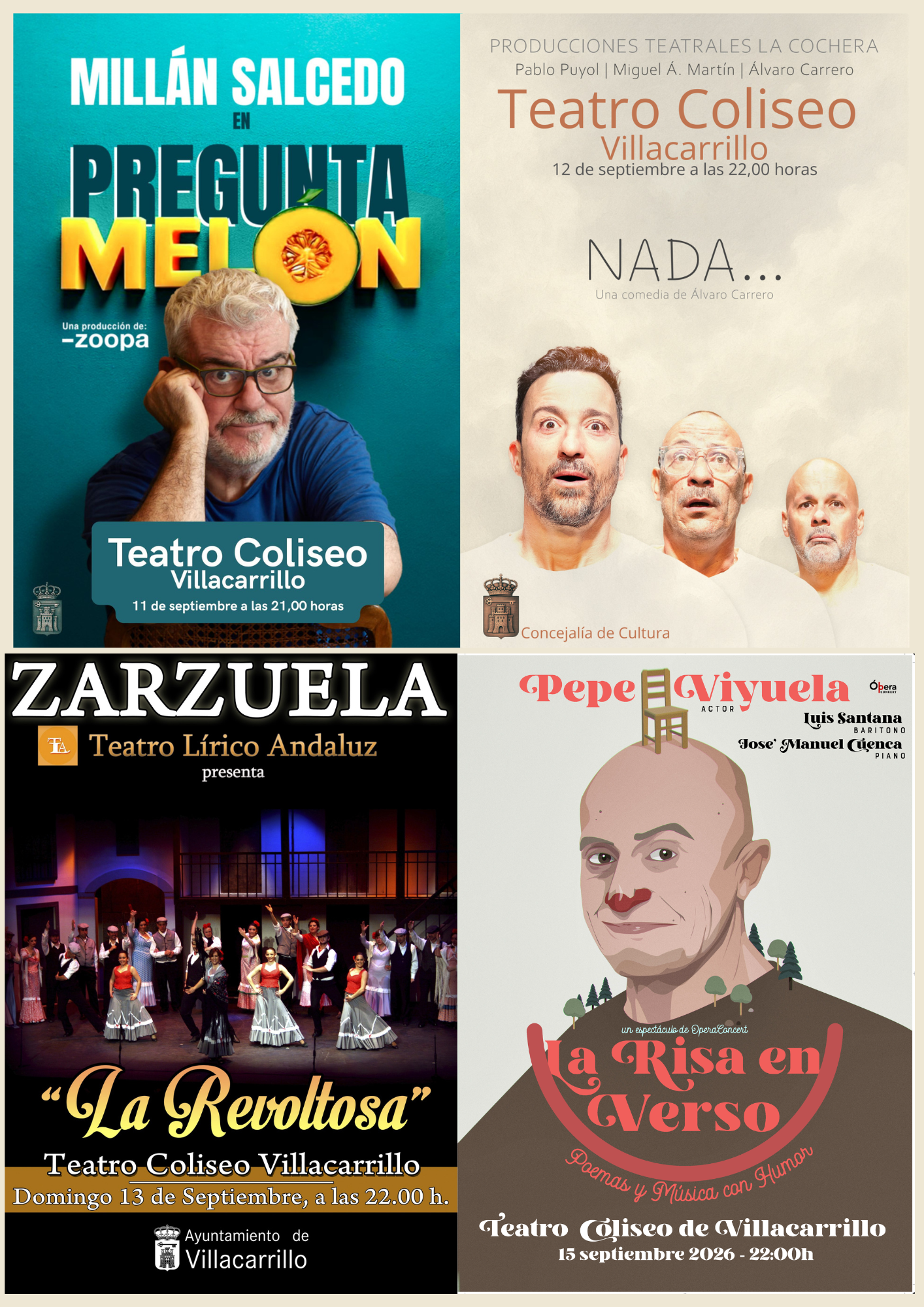 PROGRAMACIÓN TEATRAL DE LA FERIA 2026
