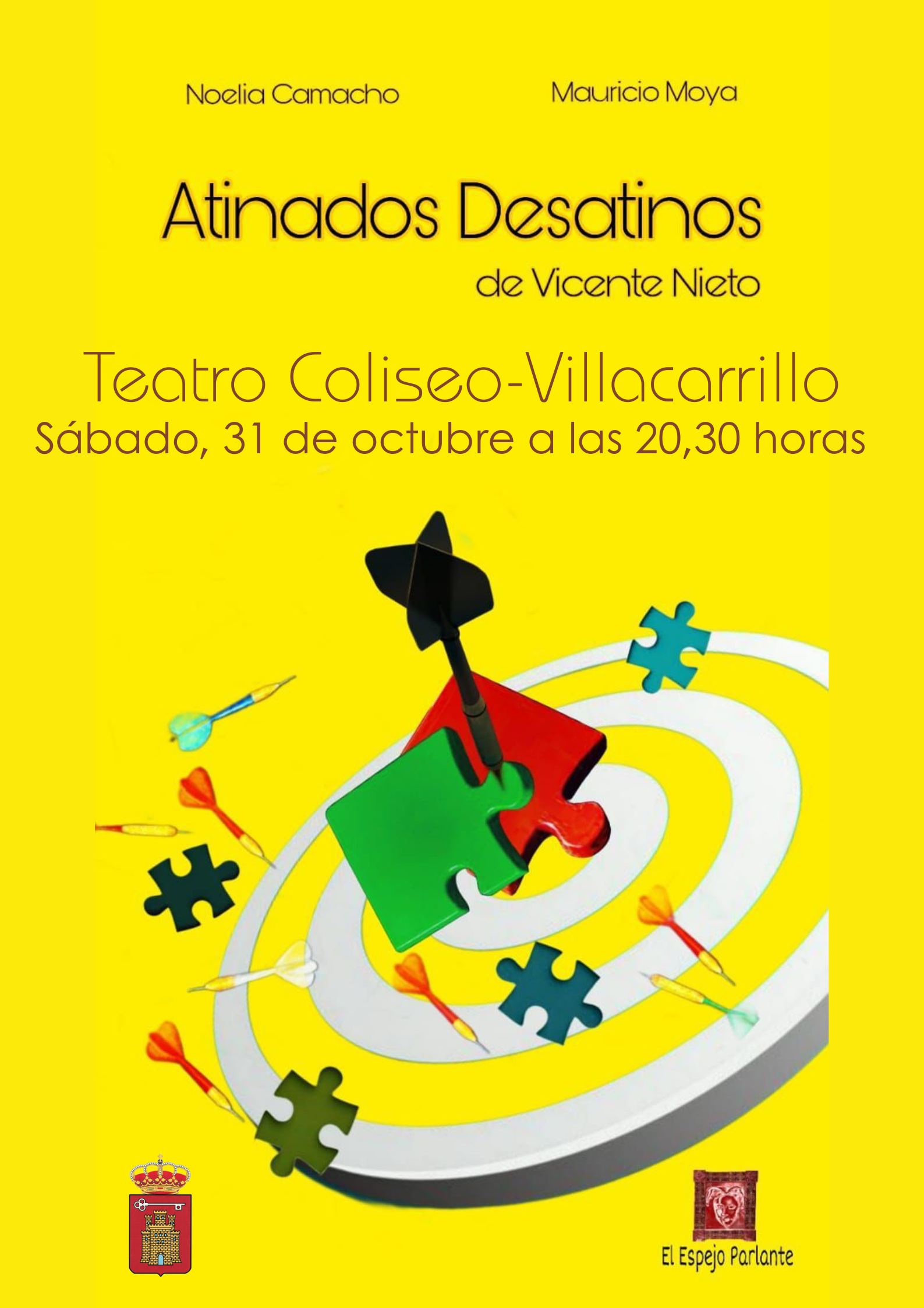 Vicente Nieto nos trae Atinados desatinos al XXII Otoño de Teatro. ¡El humor que no falte!